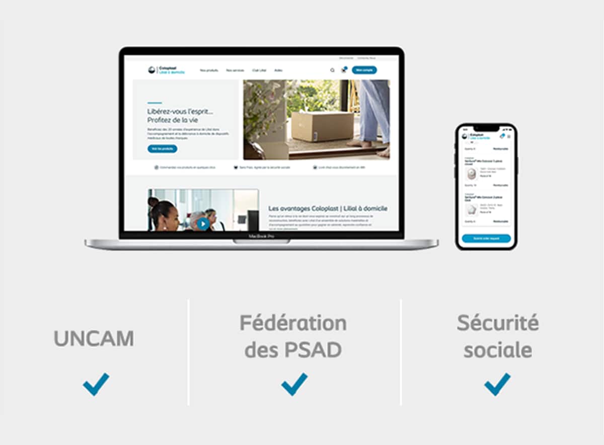 Coloplast Lilial à domicile, un prestataire agréé